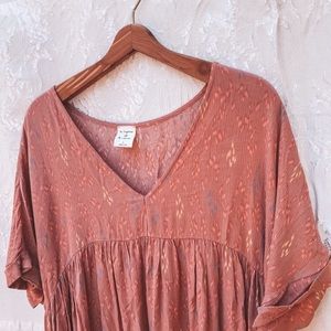 Dusty Pink Babydoll Dress